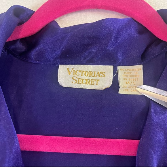 Vintage Victoria Secret purple gold label nightgown M/L - Picture 3 of 12